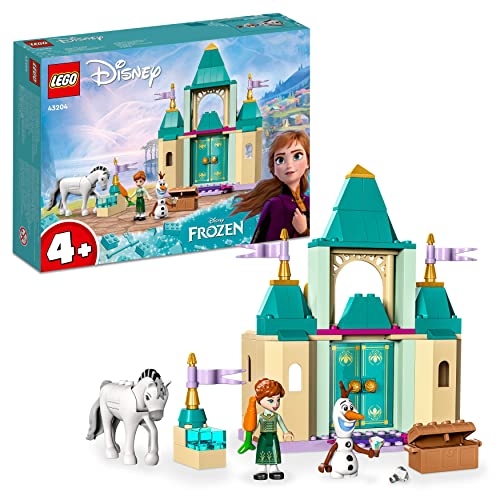 LEGO 43204 Disney Princess Annas und Olafs Spielspaß im Schloss, Spielzeug aus Die Eiskönigin zum Bauen mit Pferdefigur, ab 4 Jahre von LEGO