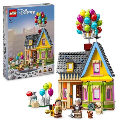 LEGO | Disney and Pixar Carls Haus aus „Oben“, baubares Spielzeug mit Luftballons, Carl, Russell und Dug-Figuren, ikonische Geschenkidee für Mädchen und Jungen 43217 von LEGO