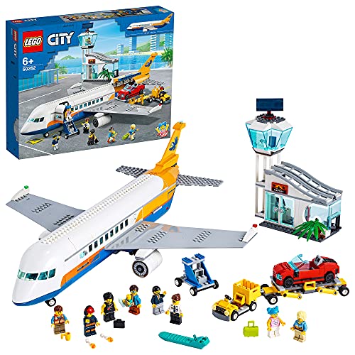 LEGO 60262 City Passagierflugzeug mit Flughafenterminal und LKW, Spielset für Kinder ab 6 Jahren von LEGO