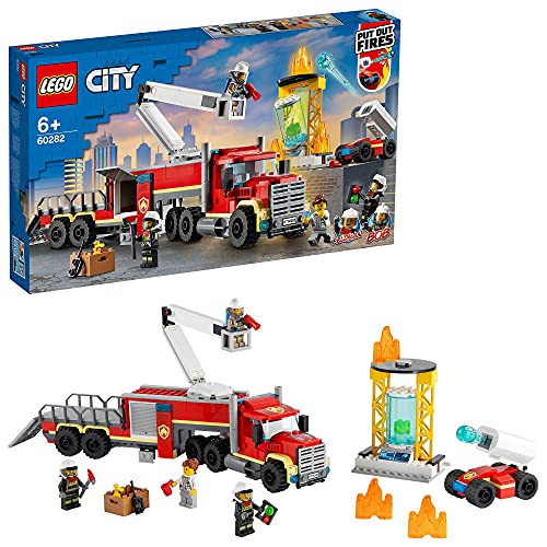 LEGO 60282 City Mobile Feuerwehreinsatzzentrale Bauset, Feuerwehrauto Spielzeug von LEGO