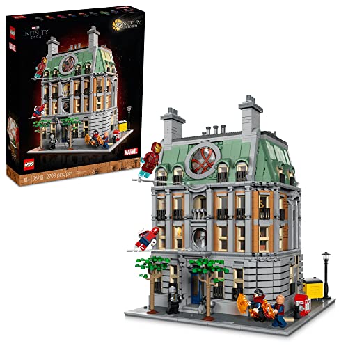 LEGO 6378958 Sanctum Sanctorum 76218 Master MordoIron ManSpider-ManDoctor StrangeWongEbony MawSinister StrangeDead StrangeThe Scarlet Witch Bausatz, Mehrfarbig, Medium von LEGO