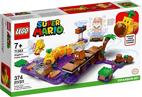 LEGO 71383 Super Mario Wigglers Giftsumpf–Erweiterungsset, modulares Spielset zum Sammeln mit Gumba und Koopa Paratroopa von LEGO