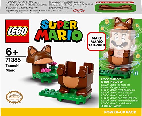 LEGO 71385 Super Mario Tanuki-Mario Anzug Power Up Pack, Erweiterungsset, Kostüm zum Drehen und Stampfen von LEGO