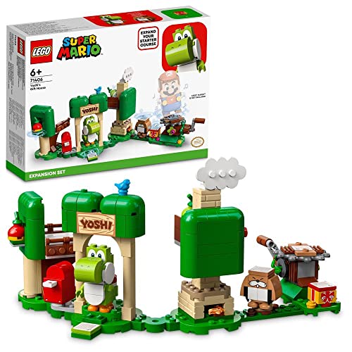 LEGO 71406 Super Mario Yoshis Geschenkhaus – Erweiterungsset, baubares Spielzeug, Yoshi Figur, zum kombinieren mit Mario, Luigi oder Peach Starterset von LEGO