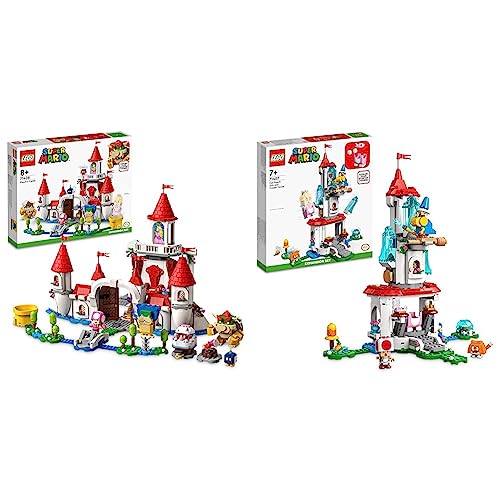 LEGO 71408 Super Mario Pilz-Palast – Erweiterungsset, Spielzeug zum kombinieren mit Starterset & 71407 Super Mario Katzen-Peach-Anzug und Eisturm – Erweiterungsset von LEGO