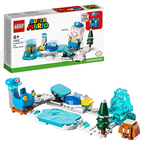 LEGO 71415 Super Mario Eis-Mario-Anzug - Erweiterungsset, Sammel-Spielzeug mit Figurenkostüm plus Cooligan und Goomba-Feindfiguren, kombinierbar mit Starterset von LEGO