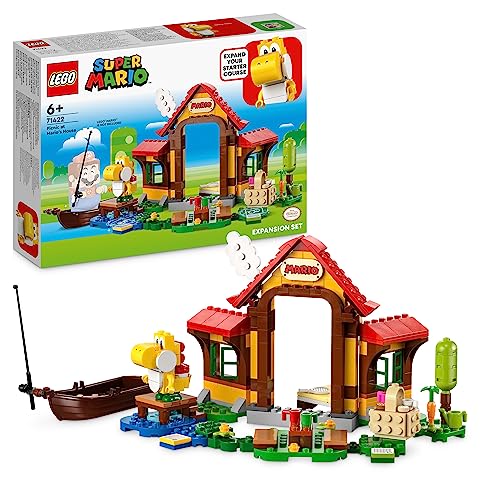 LEGO 71422 Super Mario Picknick bei Mario – Erweiterungsset, Spielzeug mit gelber Yoshi-Figur zum Kombinieren mit einem Starterset, Geschenk für Kinder, Jungen und Mädchen ab 6 Jahren von LEGO