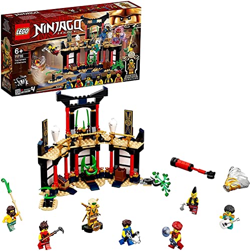 LEGO 71735 NINJAGO Turnier der Elemente Tempel Bauset mit Kampfarena und sammelbarer Figur des Goldenen Ninja Lloyd, 6-99 Jahre von LEGO