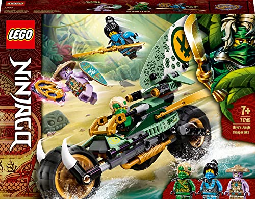 LEGO 71745 NINJAGO Lloyds Dschungel-Bike Bauset, Spielzeug Motorrad mit Lloyd und Nya Minifiguren von LEGO