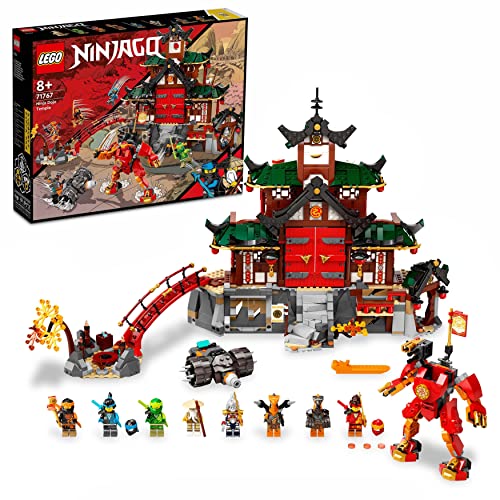 LEGO 71767 NINJAGO Ninja-Dojotempel Aus Meister des Spinjitzu, Gebäude-Set Mit 5 Räumen, Inkl. 8 Minifugren Wie Lloyd, Kai Und Schlangen-Actionfiguren, Ninja-Spielzeug Für Kinder Ab 8 Jahren von LEGO