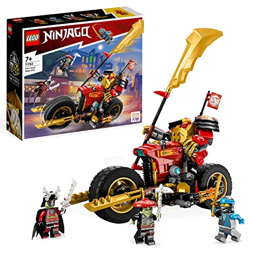 LEGO 71783 NINJAGO Kais Mech-Bike EVO, Aufrüstbares Ninja-Motorrad Spielzeug mit 2 Minifiguren – Kai und einem Skelett-Krieger für Kinder ab 7 Jahren von LEGO