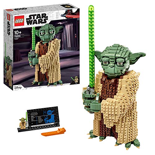 LEGO 75255 Star Wars Yoda Bauset, Sammlermodell mit Displayständer, Angriff der Klonkrieger, Bauset für Kinder und Erwachsene von LEGO