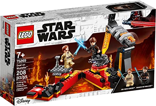 LEGO 75269 Star Wars Duell auf Mustafar, Die Rache der Sith, Spielset mit Anakin Skywalker und Obi-Wan Kenobi Minifiguren von LEGO