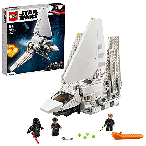 LEGO 75302 Star Wars Imperial Shuttle Bauset mit Luke Skywalker mit Lichtschwert und Darth Vader Minifiguren von LEGO