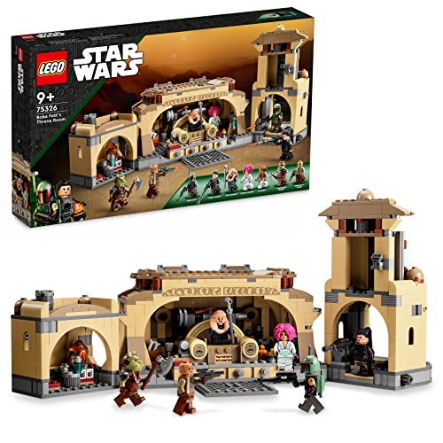 LEGO 75326 Star Wars Boba Fetts Thronsaal Spielzeug zum Bauen mit Palasts von Jabba und 7 Minifiguren, ab 9 Jahren von LEGO
