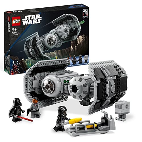 LEGO Star Wars TIE Bombe Modellbausatz mit Darth Vader Minifigur mit Lichtschwert und Gonk-Droide, baubares Spielzeug mit Starfighter, Geschenk für Jungen und Mädchen 75347 von LEGO