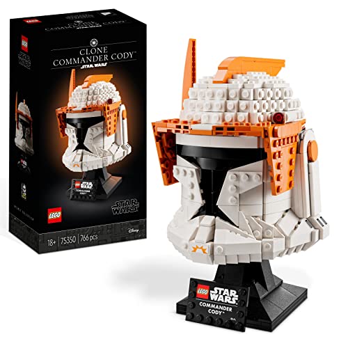 LEGO 75350 Star Wars Clone Commander Cody Helm Set für Erwachsene, The Clone Wars Erinnerungsstück der 2023 Serie, Geschenk für die Sammlung, Deko-Modell von LEGO