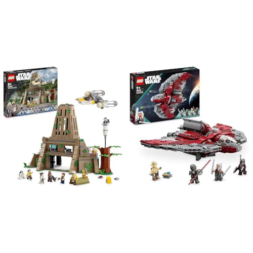 LEGO 75365 Star Wars: Eine Neue Hoffnung Rebellenbasis auf Yavin 4 mit 10 Minifiguren & 75362 Star Wars Ahsoka Tanos T-6 Jedi Shuttle Set von LEGO