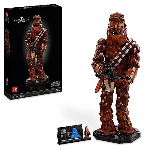 LEGO 75371 Star Wars Chewbacca, Wookie-Figur zum Sammeln, Bogenspanner, Minifigur und Infotafel, Die Rückkehr der Jedi-Ritter, Modell-Bausatz für Erwachsene, kreatives Geschenk für Männer und Frauen von LEGO