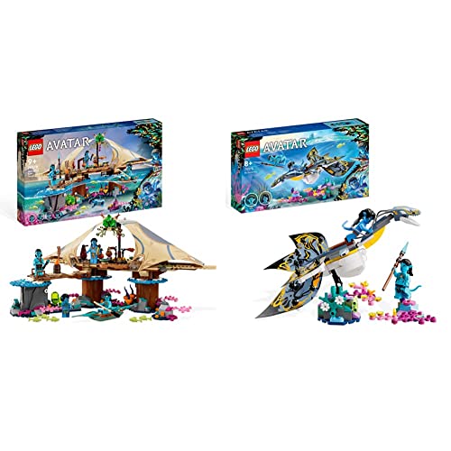 LEGO 75578 Avatar Das Riff der Metkayina & 75575 Avatar Entdeckung des Ilu, The Way of Water baubares Spielzeug mit Unterwasser-Figur, Pandora Sammelset für Kinder und Filmfans ab 8 Jahren von LEGO