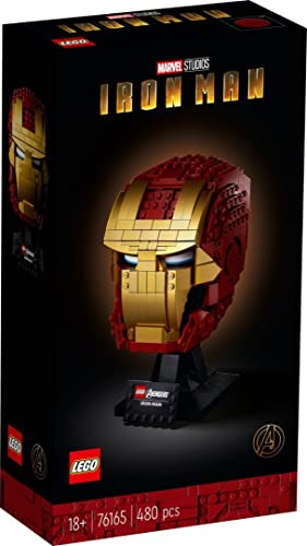 LEGO 76165 Super Heroes Marvel Iron Mans Helm, Bauset, Sammlerobjekt für Erwachsene, Geschenkidee von LEGO