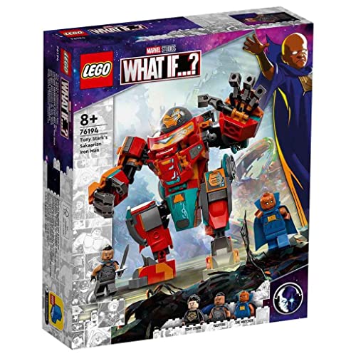 LEGO 76194 Marvel Tony Starks Sakaarianischer Iron Man, Action-Figur mit Transformer-Spielzeugauto Für Kinder Ab 8 Jahren von LEGO