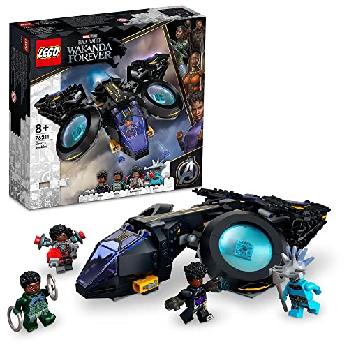 LEGO 76211 Marvel Shuris Sonnenvogel, Black Panther Spielzeug zum Bauen, Luftschiff für Kinder, Wakanda Forever Set, Avengers Superhelden Geschenk von LEGO