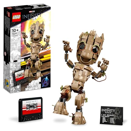 LEGO Marvel Ich Bin Groot Spielzeug zum Bauen, Set mit Baby Groot Figur aus Guardians of The Galaxy 2, tolles Geschenk für Kinder, Jungen, Mädchen und Avengers Fans zum Geburtstag, Weihnachten 76217 von LEGO