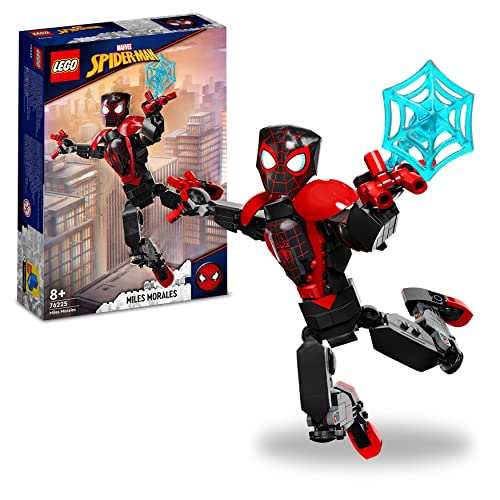 LEGO 76225 Marvel Miles Morales Figur, voll bewegliches Action-Spielzeug, sammelbares Spider-Man Set, Spielzeug für Jungen und Mädchen von LEGO