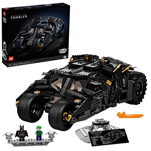 LEGO DC Batman Batmobile Tumbler, Modellauto zum Bauen, großes Set für Erwachsene mit Batman und Joker-Figuren, Sammlermodell zum Ausstellen als cooles Deko-Stück 76240 von LEGO
