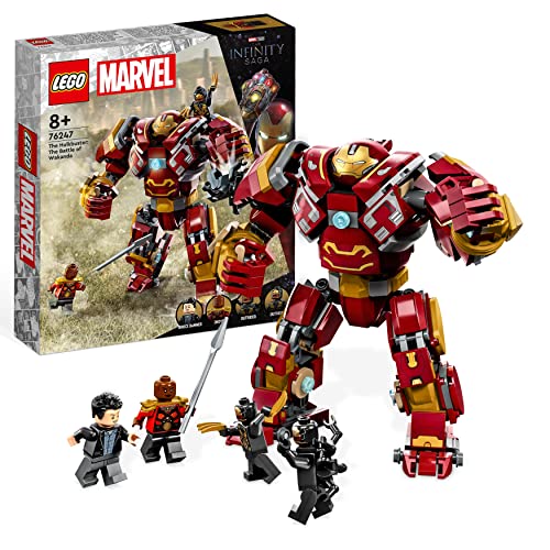 LEGO 76247 Marvel Hulkbuster: Der Kampf von Wakanda, Avengers Infinty War Spielzeug mit Bruce Banner Minifigur, Action-Figur für Kinder ab 8 Jahren von LEGO