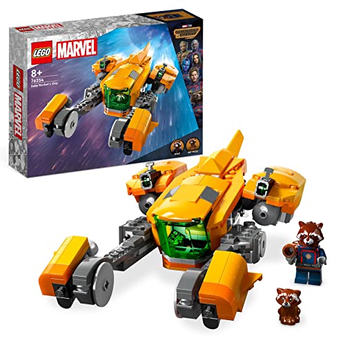 LEGO 76254 Marvel Baby Rockets Schiff, Guardians of The Galaxy Volume 3 BAU-Spielzeug für Kinder mit Superhelden-Minifigur und Raumschiff, Weltraum-Set von LEGO