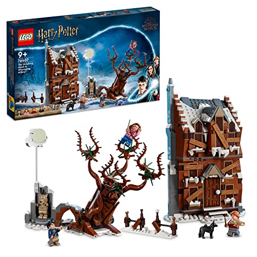 LEGO Harry Potter Heulende Hütte und Peitschende Weide, 2in1 Set aus der Gefangene von Askaban, mit 6 Minifiguren inkl. Sirius Black und Remus Lupin, Fanartikel aus der Wizarding World 76407 von LEGO