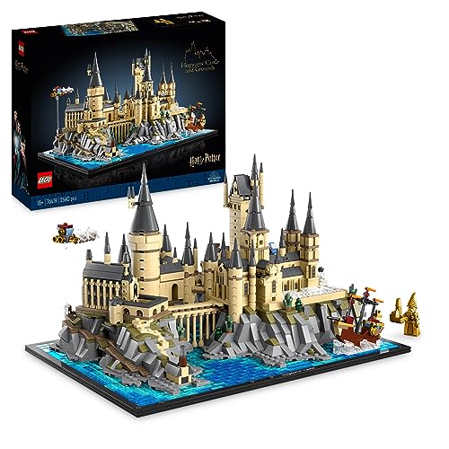 LEGO Harry Potter Schloss Hogwarts mit Schlossgelände, großes Set für Erwachsene, einschließlich berühmter Orte: Astronomieturm, Große Halle, Kammer des Schreckens, etc., Modellbausatz für Fans 76419 von LEGO