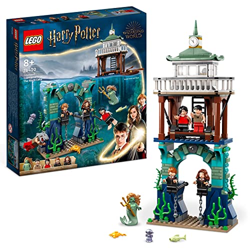 LEGO 76420 Harry Potter Trimagisches Turnier: Der Schwarze See, Feuerkelch Spielzeug für Kinder, Jungen & Mädchen ab 8 Jahren mit Boot-Spielzeug und 5 Minifiguren von LEGO