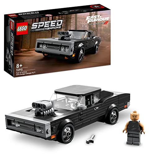 LEGO 76912 Speed Champions Fast & Furious 1970 Dodge Charger R/T, Spielzeug Auto-Modell zum Bauen für Kinder, Set mit Dominic Toretto Minifigur von LEGO