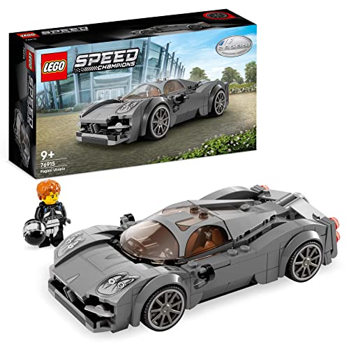 LEGO Speed Champions Pagani Utopia Rennwagen und Spielzeug-Modellbausatz eines italienienischen Hypercar, Auto-Sammlerfahrzeug aus dem Set 2023 76915 von LEGO