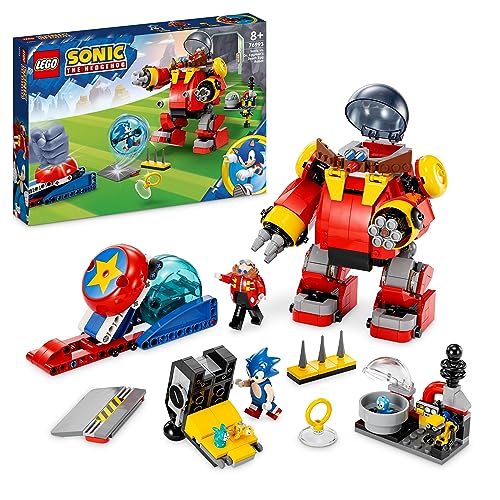 LEGO 76993 Sonic The Hedgehog Sonic vs. Dr. Eggmans Death Egg Robot-Spielzeug für Kinder, Mit Sonics Beschleunigungskugel und Katapult sowie 6 Charakteren, Geschenk für Jungen und Mädchen von LEGO