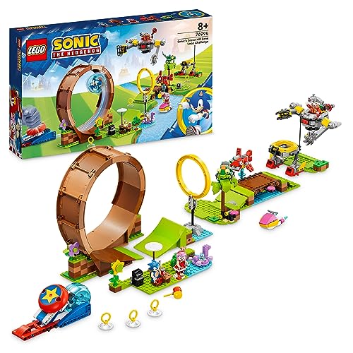 LEGO 76994 Sonic The Hedgehog Sonics Looping-Challenge in der Green Hill Zone, Baubares Spielzeug für Kinder, Jungen und Mädchen mit 9 Charakteren, darunter Dr. Eggman und Amy von LEGO