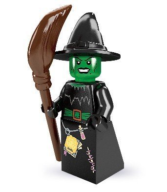 LEGO 8684 - Minifigur Hexe mit Besen aus Sammelfiguren-Serie 2 von LEGO