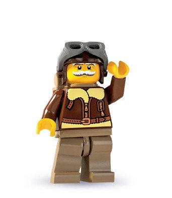 LEGO 8803 - Minifigur Pilot aus Sammelfiguren-Serie 3 von LEGO