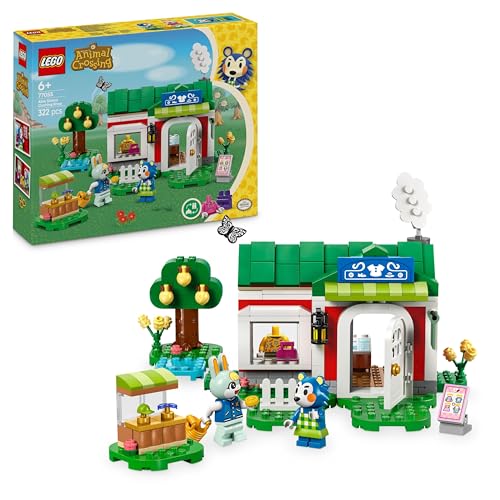 LEGO Animal Crossing Die Schneiderei der Schneiderschwestern, Bauset für kreative Rollenspiele, Geschenk für Mädchen, Jungen und Fans des Videospiels ab 6 Jahren, Abenteuer Spielset 77055 von LEGO