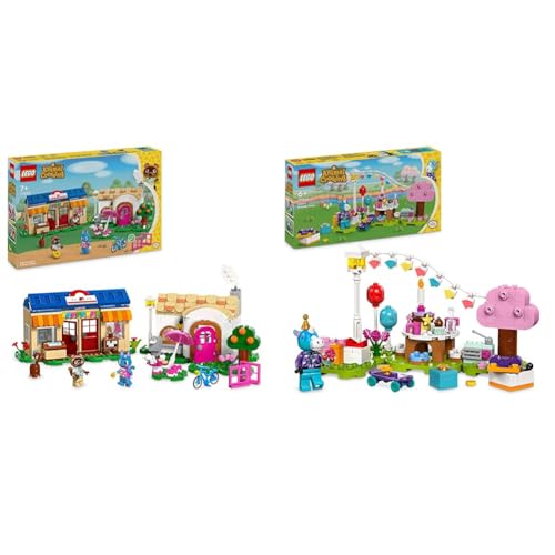 LEGO Animal Crossing Nooks Laden und Sophies Haus Set, kreatives Spielzeug & Animal Crossing Jimmys Geburtstagsparty, kreatives Spielzeug für Kinder von LEGO