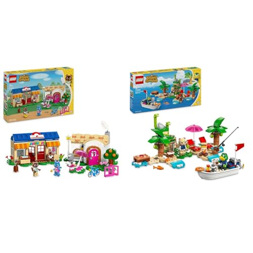 LEGO Animal Crossing Nooks Laden und Sophies Haus Set, kreatives Spielzeug & Animal Crossing Käptens Insel-Bootstour, kreatives Spielzeug für Kinder von LEGO