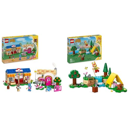 LEGO Animal Crossing Nooks Laden und Sophies Haus Set, kreatives Spielzeug & Animal Crossing Mimmis Outdoor-Spaß, kreatives Spielzeug für Kinder von LEGO