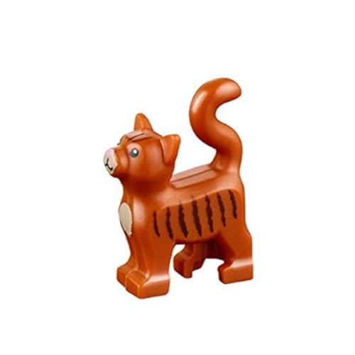 LEGO Animal Standing Cat Kitten Dark Orange Pet from Minifigures Friends x1 Loose von LEGO