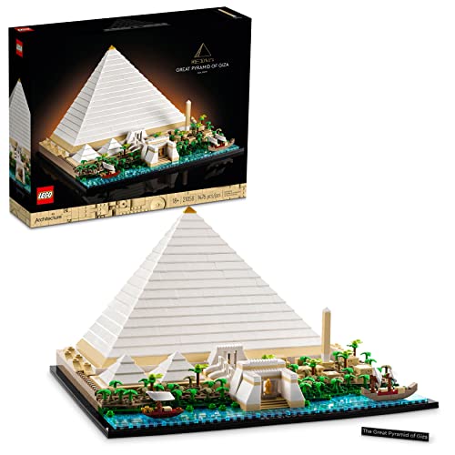 LEGO Architecture Landmark Collection Great Pyramid of Gizeh 21058 Bauset; Sammlerstückmodell für Erwachsene (1.476 Teile) von LEGO