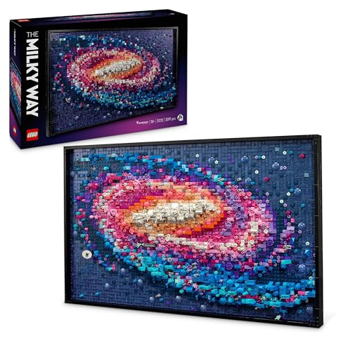 LEGO Art Die Milchstraßen-Galaxie, Wanddeko, Geschenk für Weltraum- und Astronomie-Fans, Bauset für Erwachsene, kreative Aktivität, Sonnensystem und Konstellationen, Wandkunst fürs Wohnzimmer 31212 von LEGO