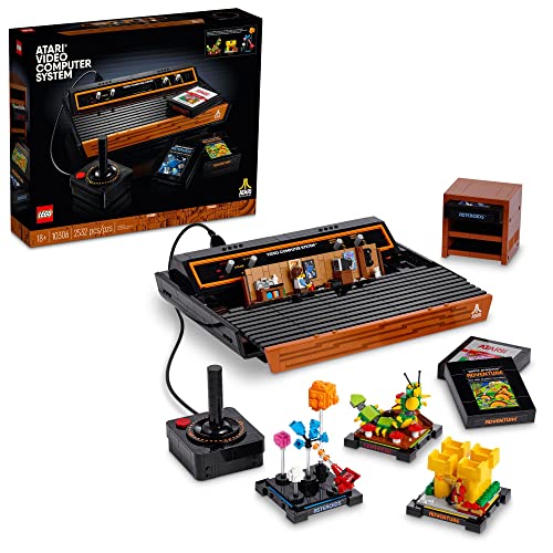 LEGO Icons Atari 2600 Bauset 10306 - Retro Videospielkonsole und Gaming Cartridge Repliken, mit Minifigur und Joystick, nostalgisches 80er Jahre Geschenk für Gamer und Erwachsene von LEGO