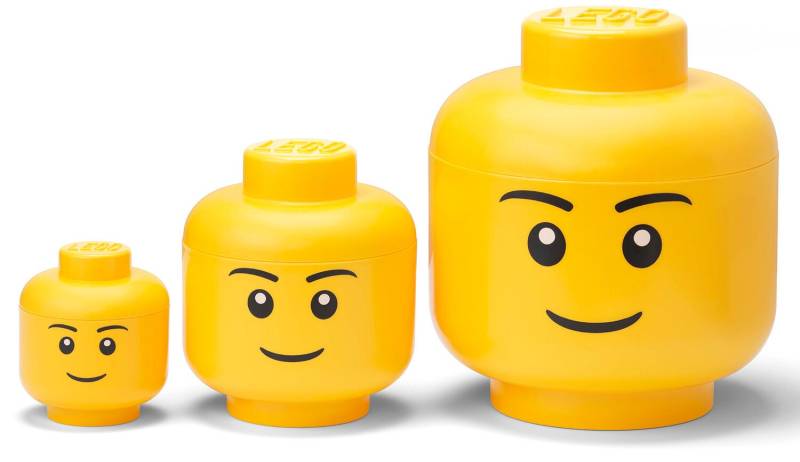 LEGO Aufbewahrungsbox Junge 3er-Pack, Gelb von LEGO